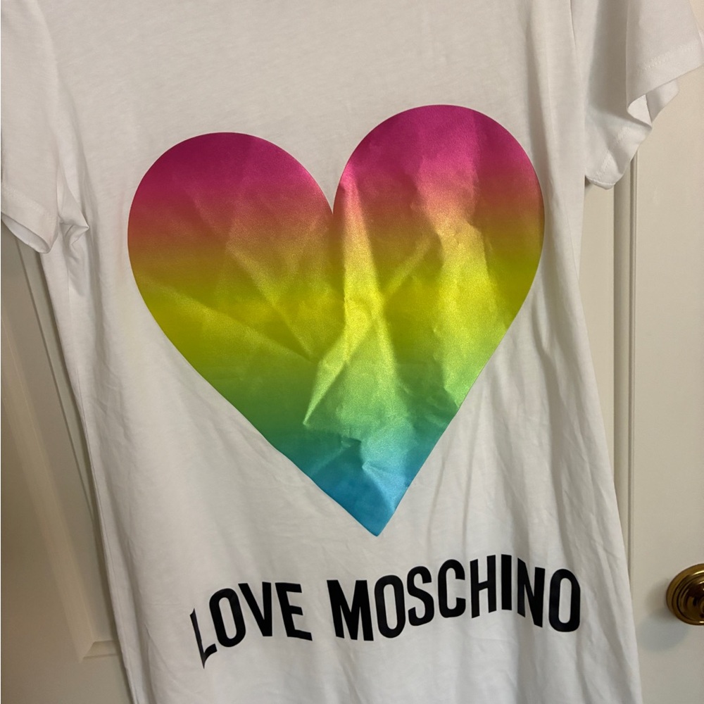 Moschino Multicolor Heart Teeshirt dress - Picture 2 of 5